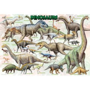 Dinosaurs 100 pc 8x8 inches Box, Puzzle