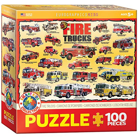 Fire Trucks 100 pc