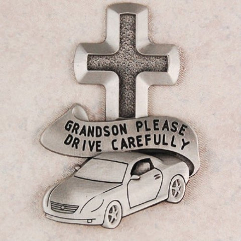 Grandson Drive Safe Visor Clip