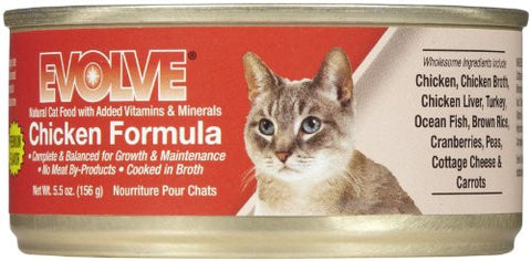 EVOLVE CANNED CAT FOOD (Chicken, 5.5oz)