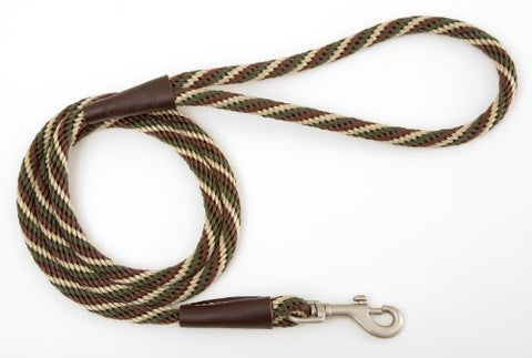 Mendota Small Snap Leash - Woodlands, 3/8" X 4'