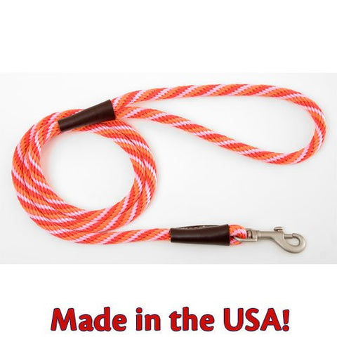Mendota Small Snap Leash - Taffy, 3/8" X 6'