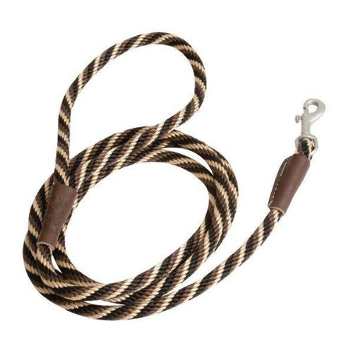 Mendota Snap Leash - Mocha, 1/2" X 6'