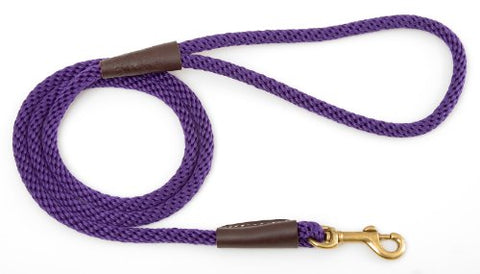 Mendota Snap Leash - Purple, 1/2" X 6'