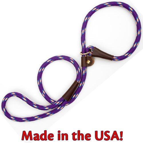 Mendota Slip Lead - Purple Confetti, 1/2" X 4'