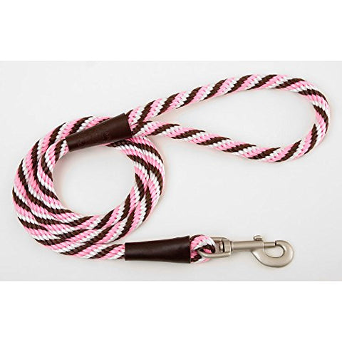 Mendota Snap Leash - Pink Chocolate, 1/2" X 6'