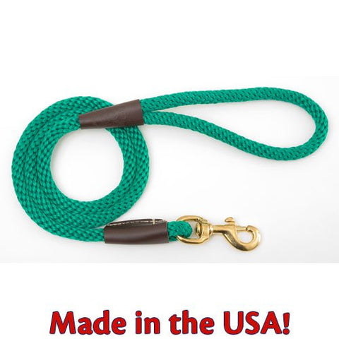 Mendota Snap Leash - Kelly Green, 1/2" X 6'