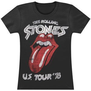 Rolling Stones US Tour 78 Girlie T-Shirt Size L