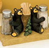 Bears Salt & Pepper Set with Toothpick Holder