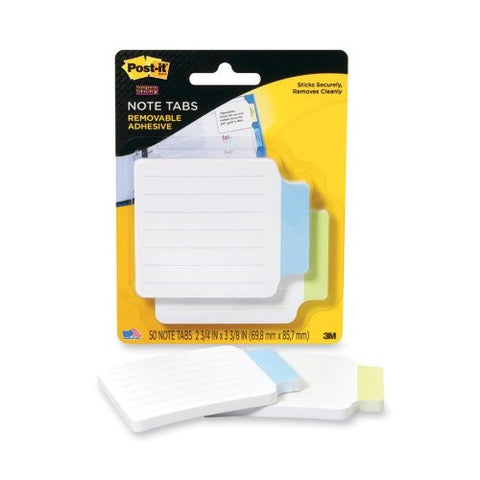 Note Tabs Green, Blue 3 3/8 in x 2 3/4 in 2 pads/pack