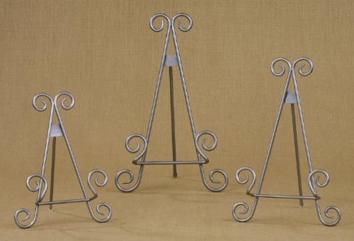 13" Stratford Silver Metal Easel