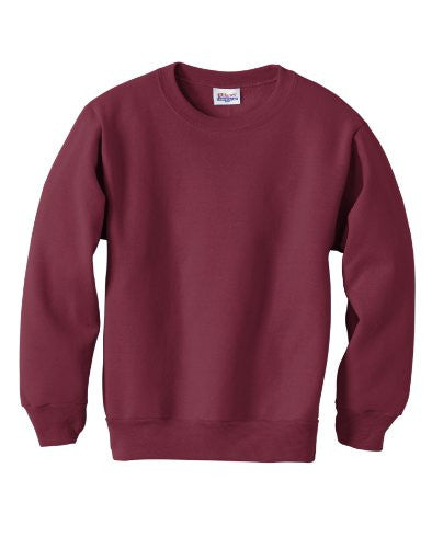 Hanes Youth ComfortBlend Long Sleeve Fleece Crew - p360 (Maroon / X-Small)