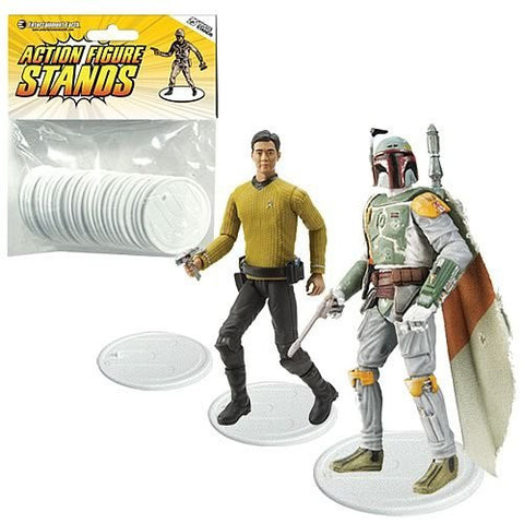 Action Figure Stands Case - White