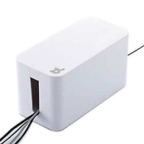 CableBox Mini - White, 9.3" x 4.6" x 5.2"
