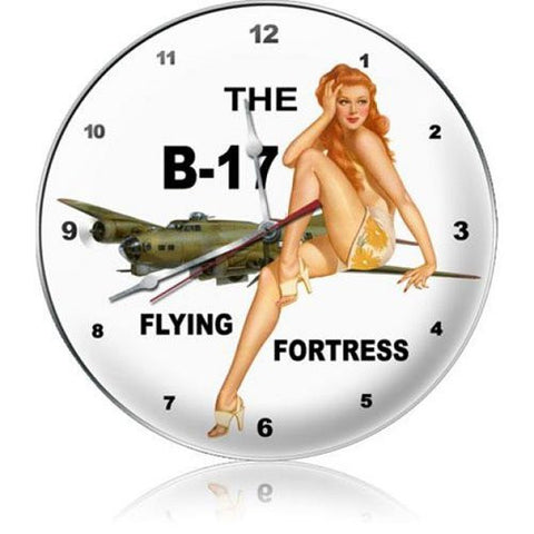 B-17 Redhead clock