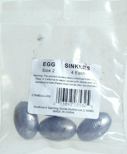 South Bend EGG SINKERS 8PK 2OZ