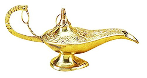 DECO 79, Brass Aladdin Lamp 7"L