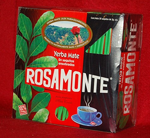Rosamonte Mate en Saquitos (Mate in Tea Bags) Ensobrados 3g 50ct