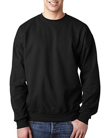 Hanes ComfortBlend Long Sleeve Fleece Crew - p160 (Black / Small)