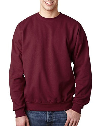 Hanes ComfortBlend Long Sleeve Fleece Crew - p160 (Maroon / Small)