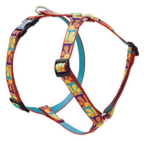 Lupine 3/4" Originals Collection - Crazy Daisy, 20"-32" Roman Harness