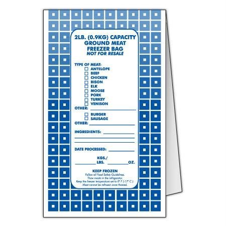 Freezer Bags, Meat, 2 lb - 100 count