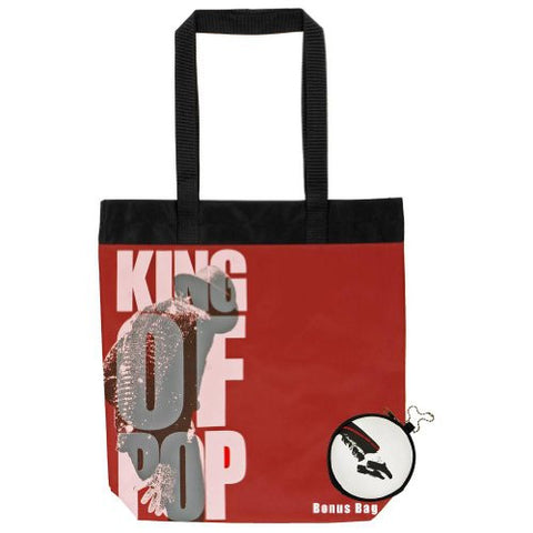Michael Jackson King of Pop Vinyl Tote Bag