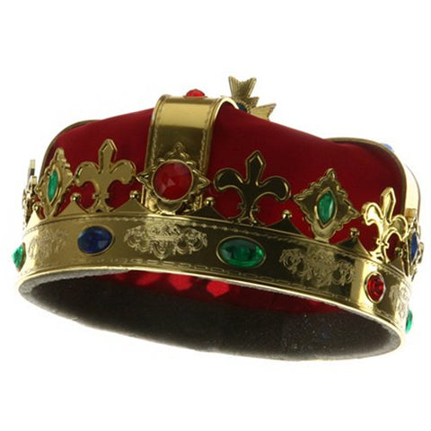 J Hat, King's Crown - Red (fitting up to7 1/8)