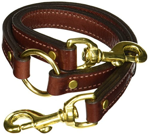 Mendota Two Dog Coupler - Chestnut, 3/4" x 25"