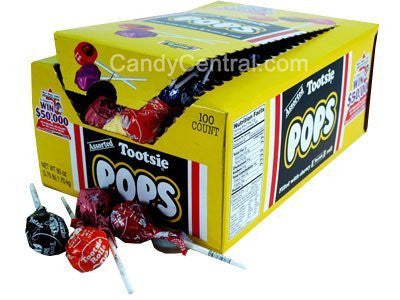 Tootsie Pops Assorted - 100 Count Box