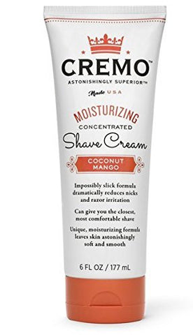 Cremo Moisturizing Shave Cream, Astonishingly Superior Shaving Cream for Women, Coconut Mango, 6 Fluid Ounce