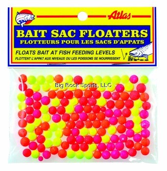 Atlas-Mike’s Bait Sac Floaters (300/Bag)- Assorted
