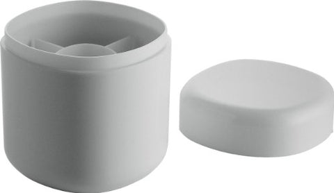 Cotton swabs holder in PMMA, White, 3½″ x 3½″ - h 4¼ in.