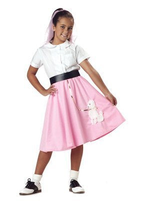 Poodle Skirt/Child - Pink (S 6-8)