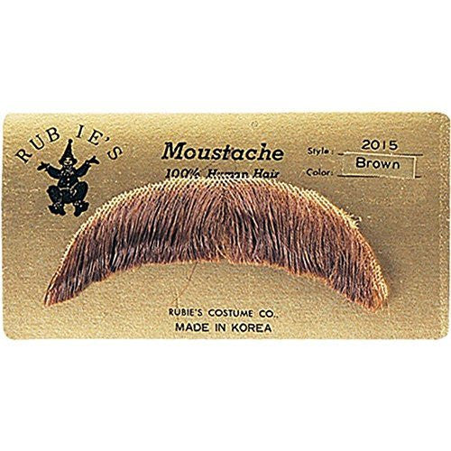 Rubie's Costume Company Black Mustache Made With Real Human Hair
