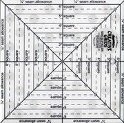 Creative Grids 8-1/2in Square It Up or Fussy Cut Square Quilt Ruler