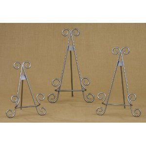9" Silver Finish Easel