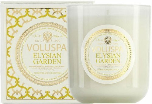 Maison Blanc, Elysian Garden Classic Maison Candle, 100 hour 12 oz