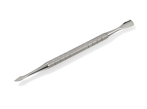 HK Manicure 2-in-1 Stainless Steel Nail Cleaner & Cuticle Pusher