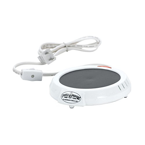 CANDLE WARMERS ETC. Original Candle Warmer, Electric Warming Plate - White