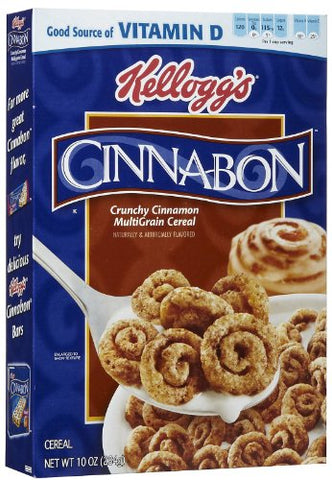 Kellogg's Cinnabon Cereal 12 Count 10 Oz
