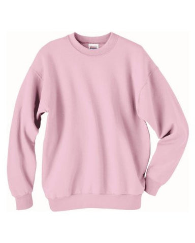 Hanes ComfortBlend Long Sleeve Fleece Crew - p160 (Pale Pink / Small)
