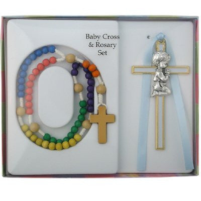 Kiddee Rosary/ Boy Crucifix Set