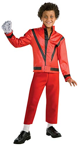 Michael Jackson Child's Red Thriller Jacket Costume Accessory, Large