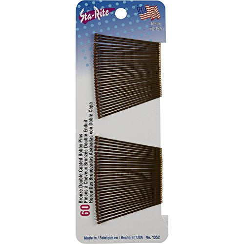 2" Bobby Pins - Bronze, 60ct