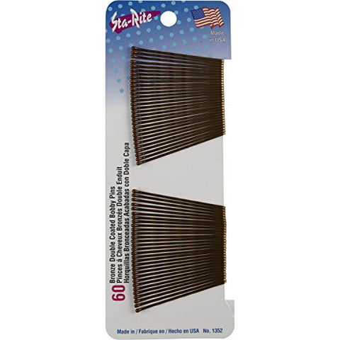 2" Bobby Pins - Bronze, 60ct
