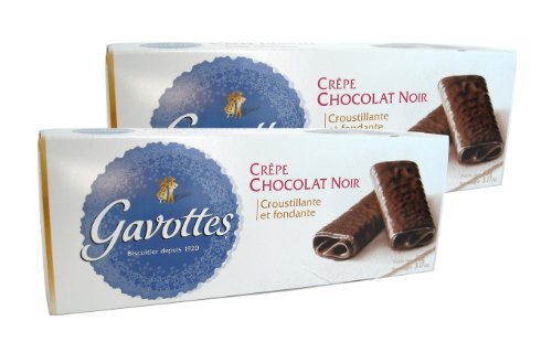 French Dark Chocolate Gavottes Crepes Dentelles Loc Maria 3.2 oz