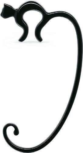 Purse hook, black, 4¼″ x 2¼ in.