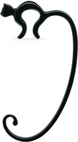 Purse hook, black, 4¼″ x 2¼ in.