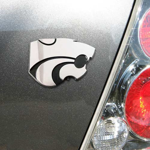 Kansas State Powercat Shiny Chrome Emblem